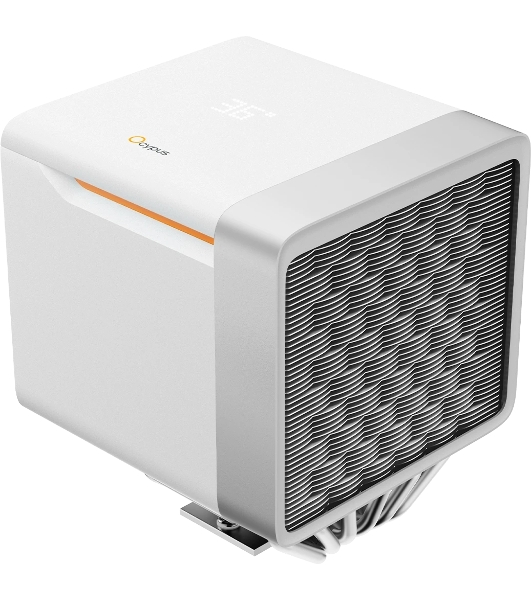 Кулер для процессора Ocypus Delta A62 EX WH Digital, 2x120мм ARGB FAN, Top Display Panel, 6 HEAT PIPES, 4-PIN PWM, 600-1800 RPM, 31DBA, HYDRO BEARING, LGA115X/1200/1700/18XX, AM4/AM5