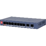 Коммутатор Dahua DH-CS4010-8ET2GT-60 8-портовый PoE с функцией облачного управления, 8xRJ45 100Mb, 2xRJ45 1Gb uplink, фото 1