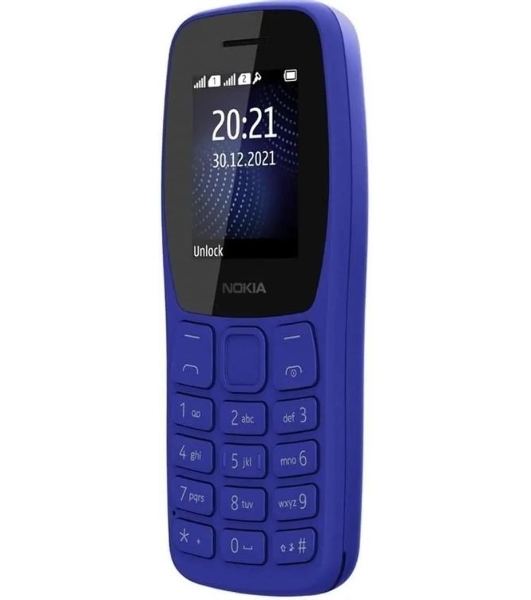 Мобильный телефон Nokia TA-1416 105 DS синий моноблок 2Sim 1.77' 120x160 Series 30+ GSM900/1800 Protect FM