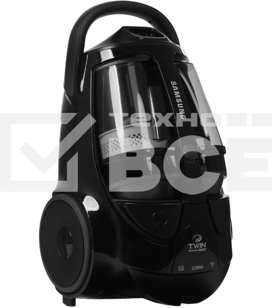 Пылесос Samsung VCC8874H35/XEV черный, 430/2200 Вт, уборка сухая, пылесборник контейнер 2 л