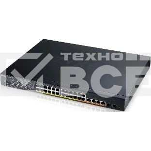 Коммутатор Hybrid Smart L2+ Switch Zyxel NebulaFlex XMG1930-30HP, rack 19
