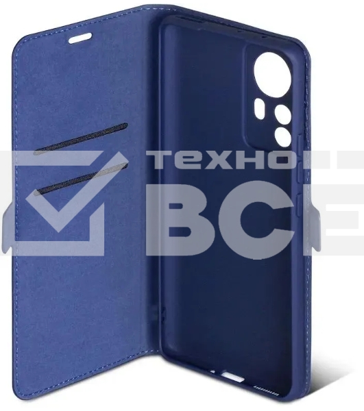 Чехол (флип-кейс) DF xiFlip-79, для Xiaomi 12 Pro, синий xiflip-79 (blue)