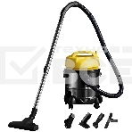 Пылесос Deerma DEM-TJ150W желтый/серебристый, 250/1400 Вт, уборка сухая/сбор жидкости, пылесборник контейнер 21 л, фото2