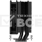 Кулер для процессора Alseye S120-H4 черный, 120 мм, алюминий/медь, 2000 об/мин, 33.2 дБ, 4 pin, 200 Вт, 153 мм, фото4