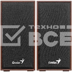 Колонки Genius SP-HF180, 2.0, 2 x 3W, USB-power, Wood, фото 1