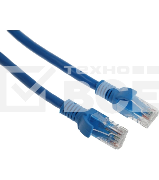 Патч-корд Premier PP6U-0.25M/B 10000Гбит/с UTP 4 пары cat.6 CCA molded 0.25м синий RJ-45 (m)-RJ-45 (m)