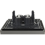 Розетка 2-я IEK FORTE&PIANO FP525 б/з со шт безвинтовое крепление 10А сталь, фото3