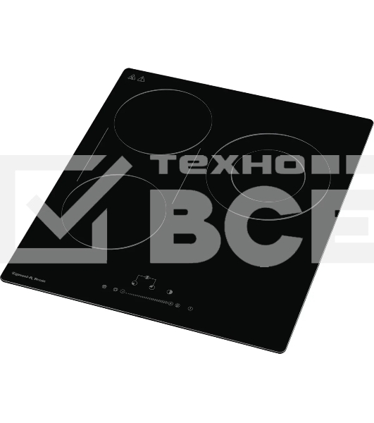 Электрическая варочная панель Zigmund & Shtain CN 42.4 B Hi-Light, независимая, черный