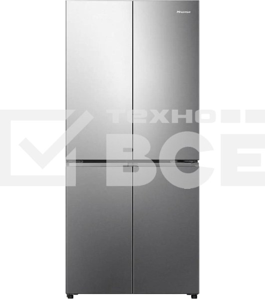Холодильник Hisense RQ5P470SEI1 трехкамерный, серый, 331/199, морозилка снизу, Total No Frost, Side-by-Side