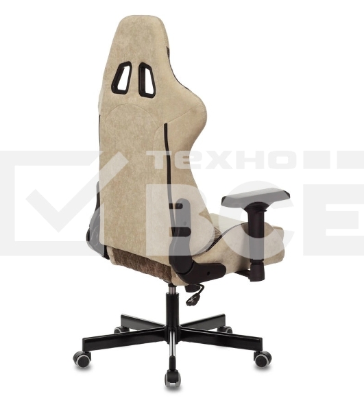 Кресло игровое Бюрократ VIKING 7 KNIGHT BR FABRIC коричневый текстиль/эко.кожа крестовина металл/пластик