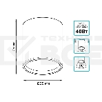 Светильник Gauss Overhead накл цил 6W 420lm 4100K 170-240V IP20 68x75мм белый с расс LED, фото3