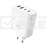 Сетевое зарядное устройство MORE CHOICE NC95 2USB+2Type-C 3.0A PD 65W, белый, фото3