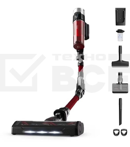 Пылесос вертикальный Tefal X-Force Flex TY2079WO 250Вт черный/красный