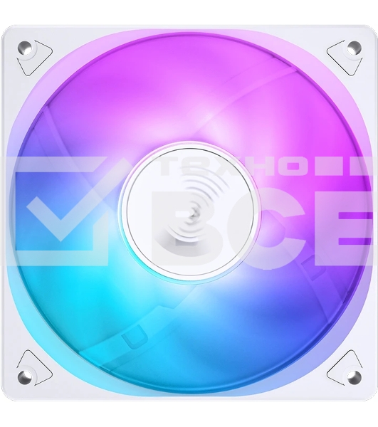 Вентилятор для корпуса JONSBO SL-120CW (120x120x25мм, 4-pin PWM, FRGb, 59.48CFM, 32.0dBA, 1500RPM, белый)