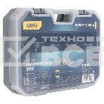 Набор сверл Форстнера 5 шт (15/20/25/30/35мм) Deli DH-MKK005-ED1 ограничитель глубины, пласт. кейс, фото3