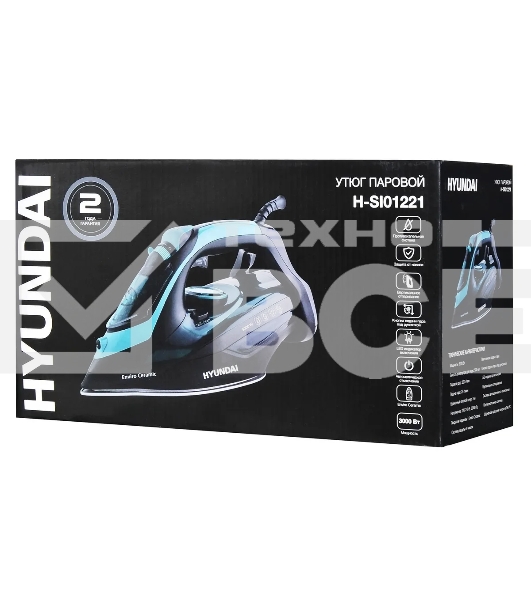 Утюг Hyundai H-SI01221 3000 Вт черный/зеленый