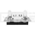 Механизм выключателя EKF UP1-SWB-24 двухклавишный, с подсветкой, черный Эпика, фото3