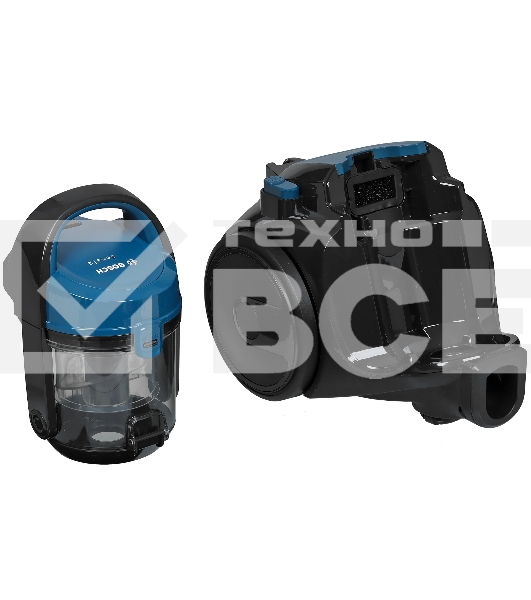 Пылесос Bosch BGS05A220 синий/серый, 700 Вт, уборка сухая, пылесборник контейнер 1.5 л