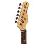 Электрогитара STAGG SES-30 3/4 BK 6-ти струнная, размер 3/4, корпус павловния, гриф клен, накладка палисандр, мензура 576 мм, 22 лада, звукосниматели 3х Single Coil, регуляторы 1x громкости, 2x тона, 5-ти поз. переключатель, цвет черный, фото3