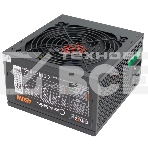 Блок питания Ginzzu CB450 12CM black,24+4p,PCI-E, 3*SATA, 2*IDE,оплетка MB, кабель питания, фото 1