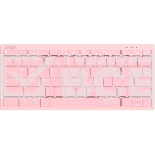 Клавиатура A4Tech Fstyler FBX51C розовый USB беспроводная BT/Radio slim Multimedia