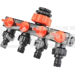 Распределитель PATRIOT TAP-4, пластиковый, 4-х канальный, G 3/4