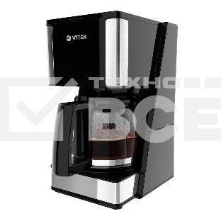 Кофеварка капельная Vitek VT-8384 (MC) черный/серебро, молотый, 0.75 л, 700 Вт