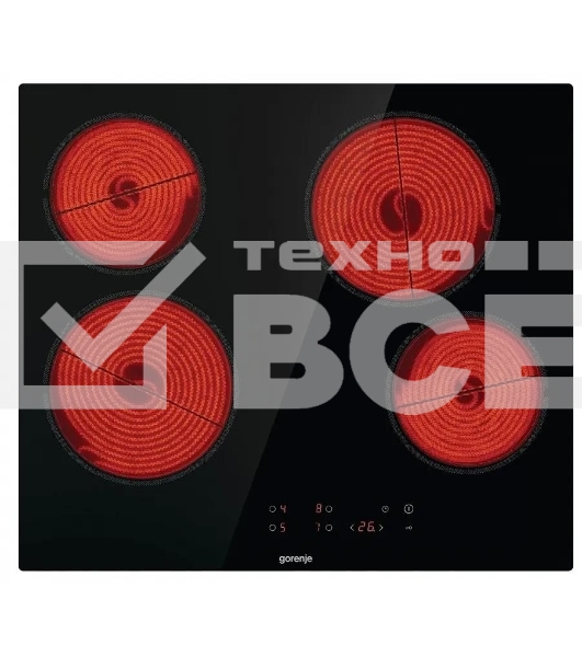 Варочная поверхность Gorenje ECT64BSCE черный
