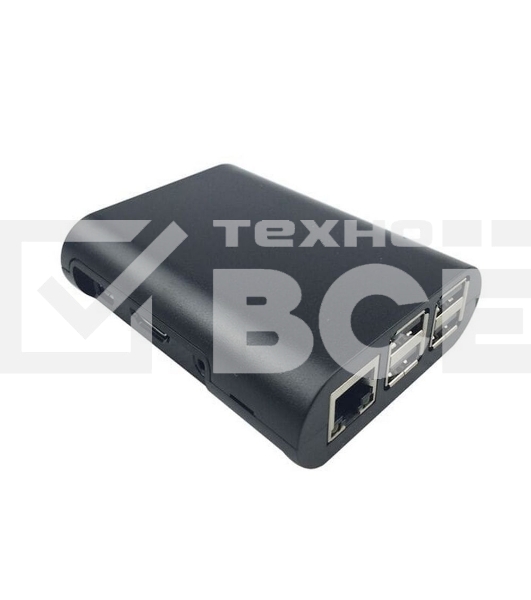 Корпус ACD RA071 Raspberry Pi 2/3B/3B+ Injection Molding Case Black with Stripe RA074:Black
