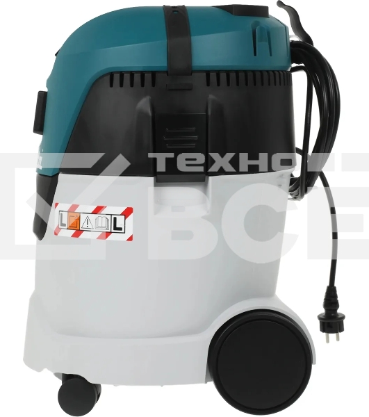 Строительный пылесос Makita VC2512L серый, 1000 Вт, уборка сухая/влажная, пылесборник мешок/контейнер, 25 л