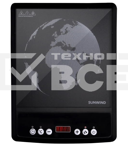 Плита Индукционная SunWind SCI-0501 черный стеклокерамика (настольная)
