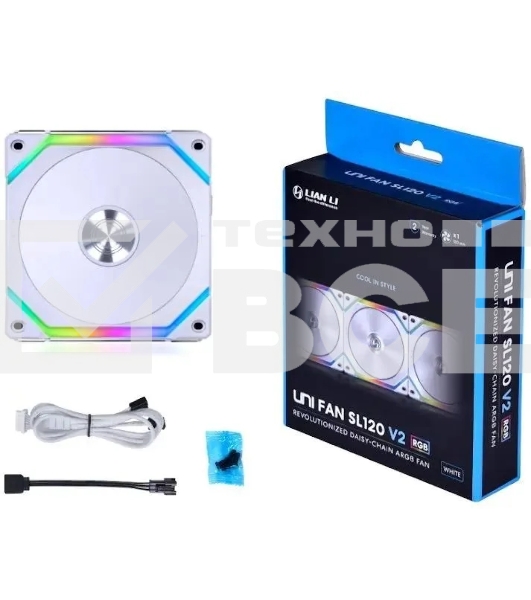 Вентилятор Lian-Li SL V2 120 G99.12SLV21W.00 белый 120мм 1600rpm 29dB 4-pin