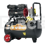 Компрессор поршневой P.I.T. PAC24-C1 безмасляный 110л/мин 24л 600Вт черный/красный, фото 1