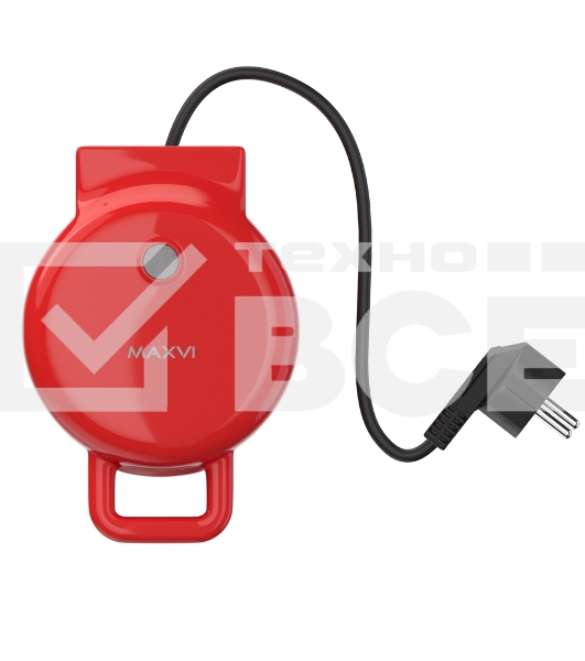 Вафельница для венских вафель Maxvi SM552P красный