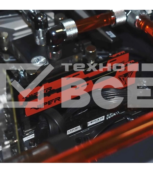 Оперативная память Patriot Viper Elite II, DDR4, 32GB (2x16 GB), 3200 MHz, CL18, DIMM, радиатор, красный, черный