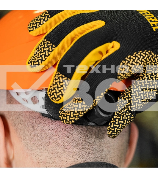 Каска защитная ударопрочная Denzel ABS/PC, плавная регулировка, модель 