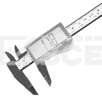 Штангенциркуль пластиковый Denzel 150 мм, электронный, большой дисплей, с глубиномером, фото8