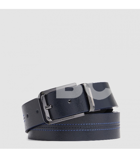 Ремень мужской Piquadro Blue Square CU6742B2/BLUN 125х3.5 см синий/черный натур.кожа