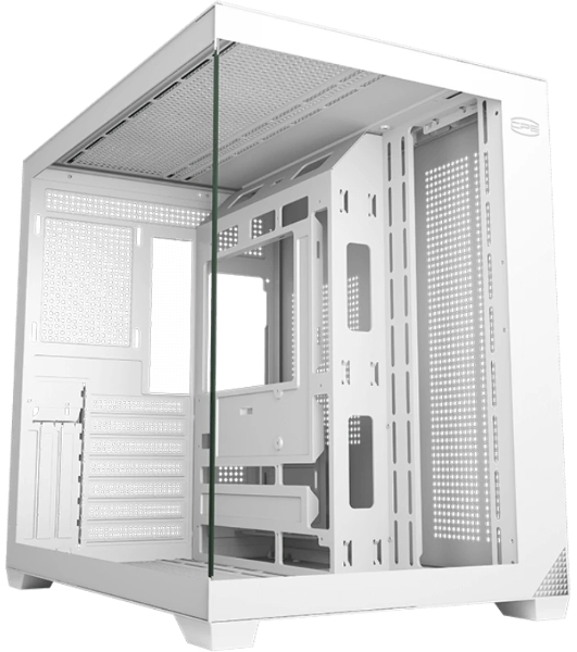 Корпус без блока питания PCCooler C3T700 WH, Midi-Tower, TG, no fans, 1xUSB-A 3.0 + 1xUSB-A 2.0 + 1xUSB-C, ATX, mATX, mITX белый
