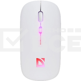 Мышь беспроводная Defender Touch MM-997 белый, 1600 dpi, радиоканал, Bluetooth, USB, кнопки - 4