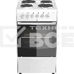 Плита электрическая Darina 1B EM 341 406 W белый/черный, конфорок 4 шт, духовка 50 л, 50 см x 85 см x 56 см, фото 1