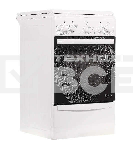 Плита газовая Gefest ПГ 5100-02 0009 белый, конфорок 4 шт, духовка 52 л, 50 см x 85 см x 58.5 см