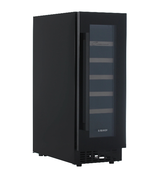 Винный шкаф Libhof CX-19 черный, 60 л, 1 отсек, 19 бут., класс B
