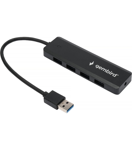 USB-концентратор Gembird UHB-C354, USB 3.0, USB 4 порта, USB с доп питанием