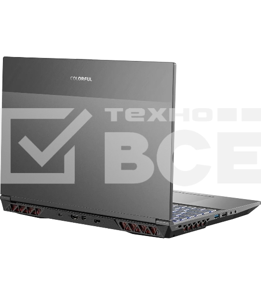 Ноутбук Colorful X15 AT 23 Intel Core i5-12450H/16Gb/SSD512Gb/RTX4060 6Gb/15.6';/IPS/FHD/144Hz/180W/NoOS/Grey (A10003400455)