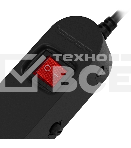 Сетевой фильтр Ippon NF-EU-3-16 3 м, 6 розеток, черный, коробка