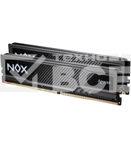 Оперативная память Apacer Nox, DDR4, 16GB (2x8GB), 3600MHz, CL18, UDIMM, с радиатором, серый
