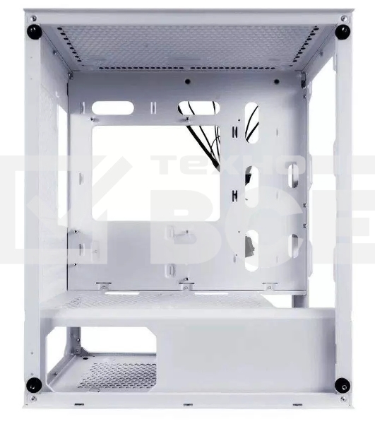 Компьютерный корпус 1STPLAYER FIREBASE X3-M белый, mATX, TG, 4x120мм LED fans inc.