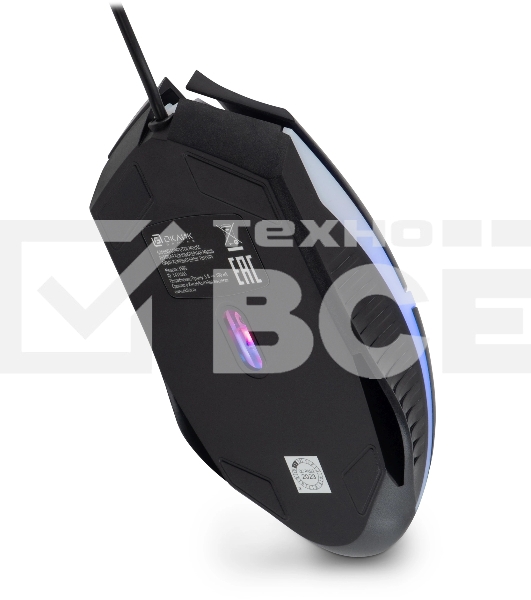 Мышь проводная Oklick 398G черный, 2400 dpi, USB, кнопки - 4