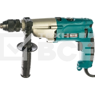 Дрель-шуруповерт Makita HP2071F Дрель уд, 1010Вт,БЗП-13мм,0-1200\2900об\м,2.4кг,чем,мет редуктор,подсветка